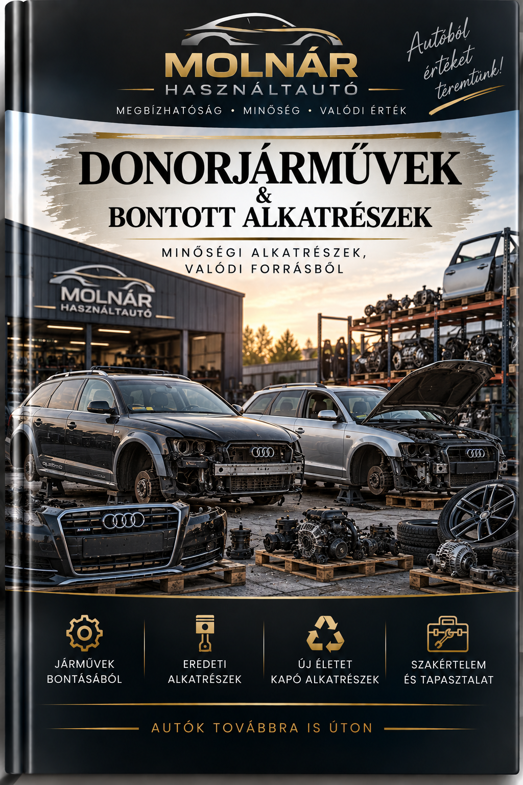 Donorjárművek és bontott alkatrészek